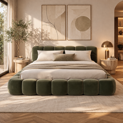 Cloud Bubble Bed by Urbana Craft furnished in a premium architectural bedroom.