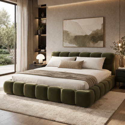 Cloud Bubble Bed by Urbana Craft showcased in a refined modern master suite.