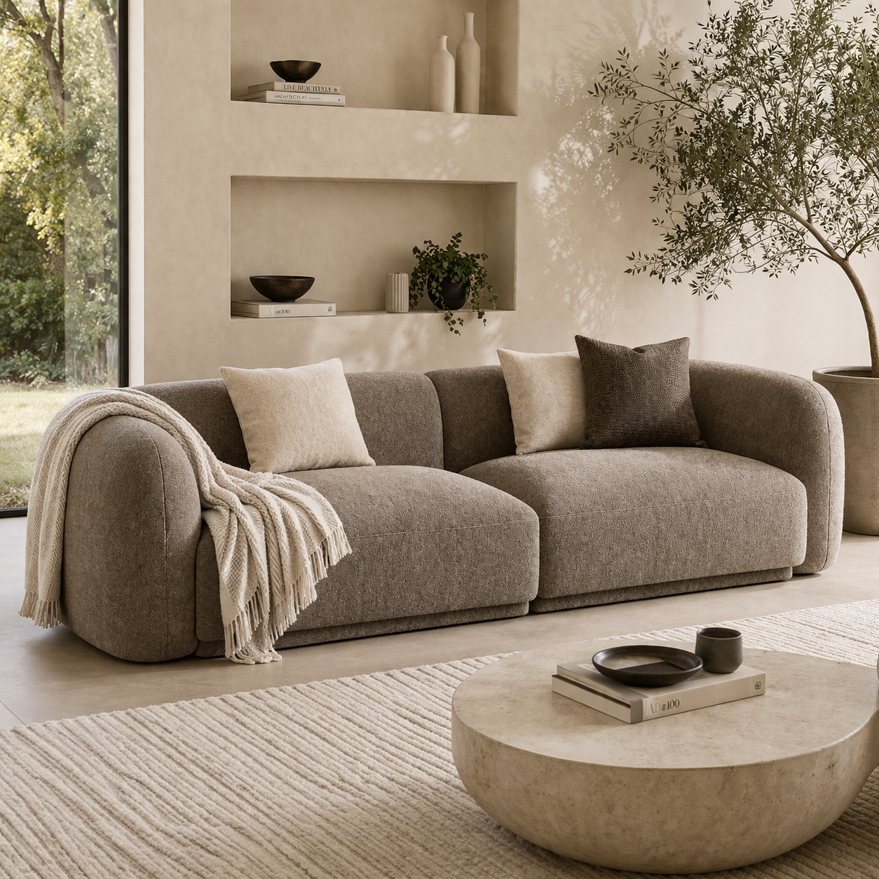 Dune Sofa by Urbana Craft furnished in a premium architectural interior.