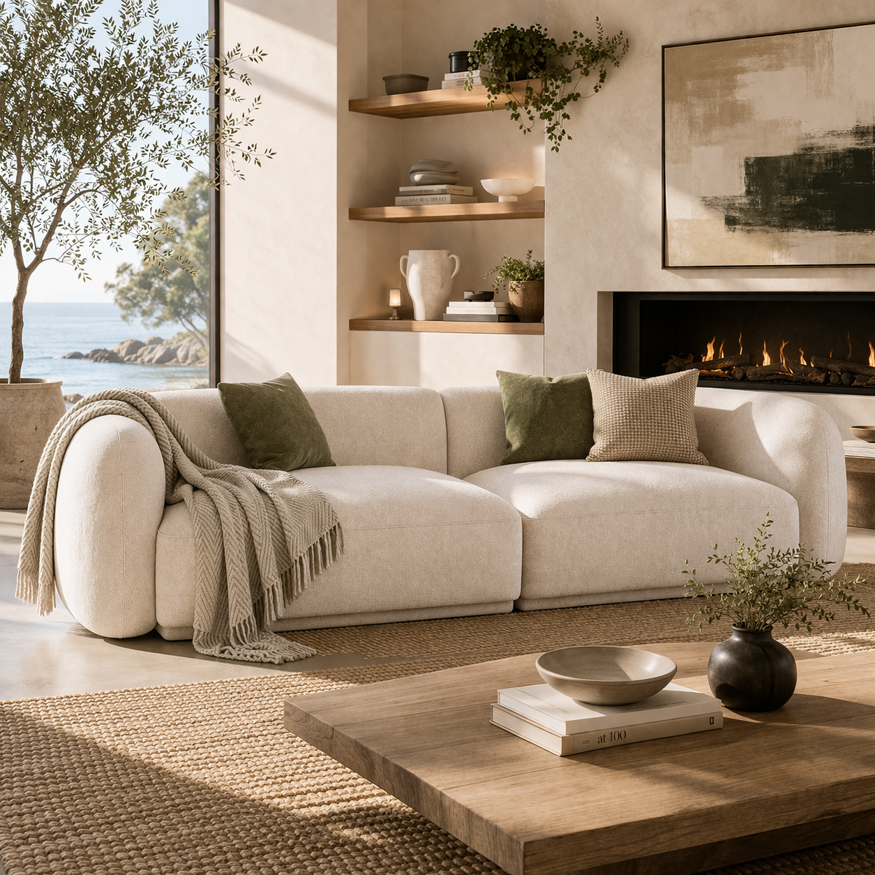 Dune Sofa by Urbana Craft showcased in a refined modern residence.