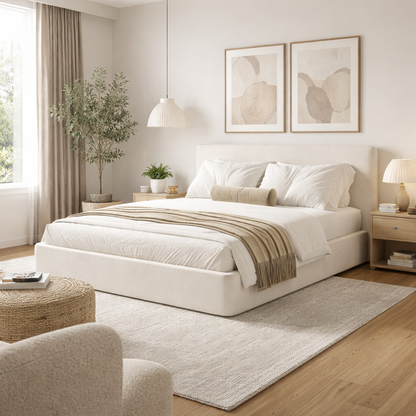Nova Frame Bed by Urbana Craft showcased in a refined modern master suite.