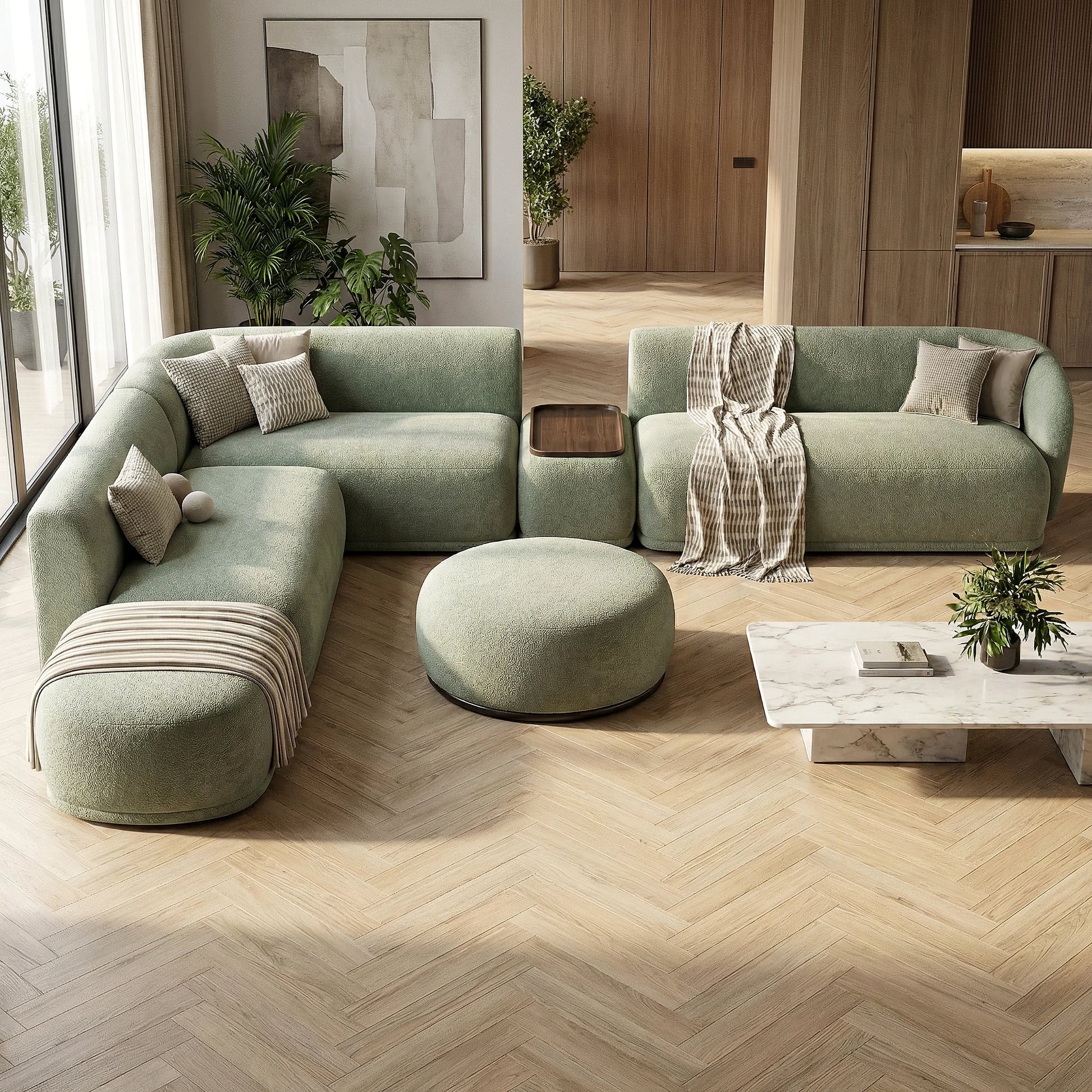 Pearl Sofa by Urbana Craft furnished in a premium architectural interior.