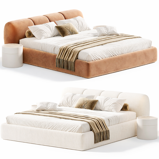 Roadster Bubble Bed by Urbana Craft shown in dual studio views highlighting its premium design and sculptural silhouette.