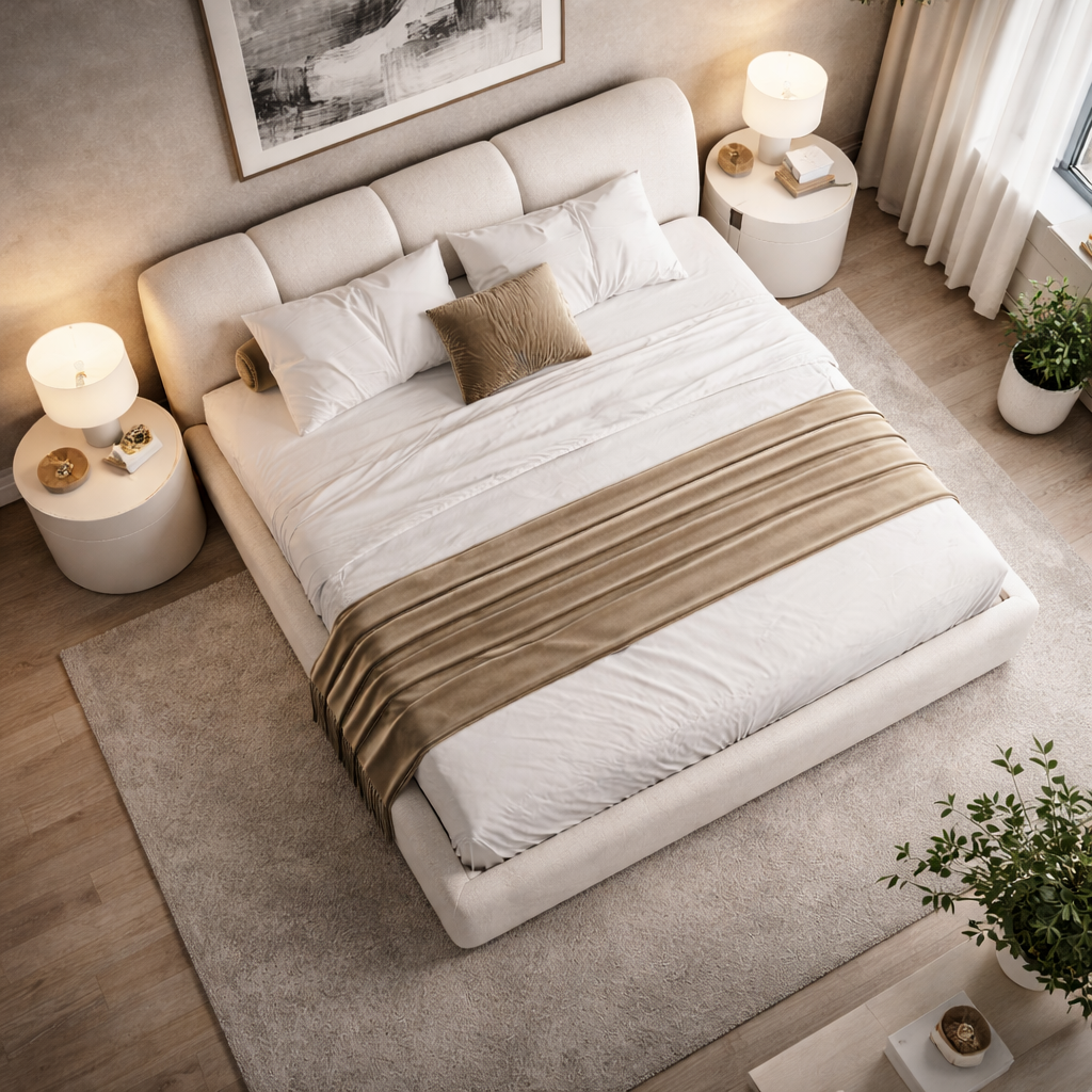 Roadster Bubble Bed by Urbana Craft presented in a luxury designer bedroom.