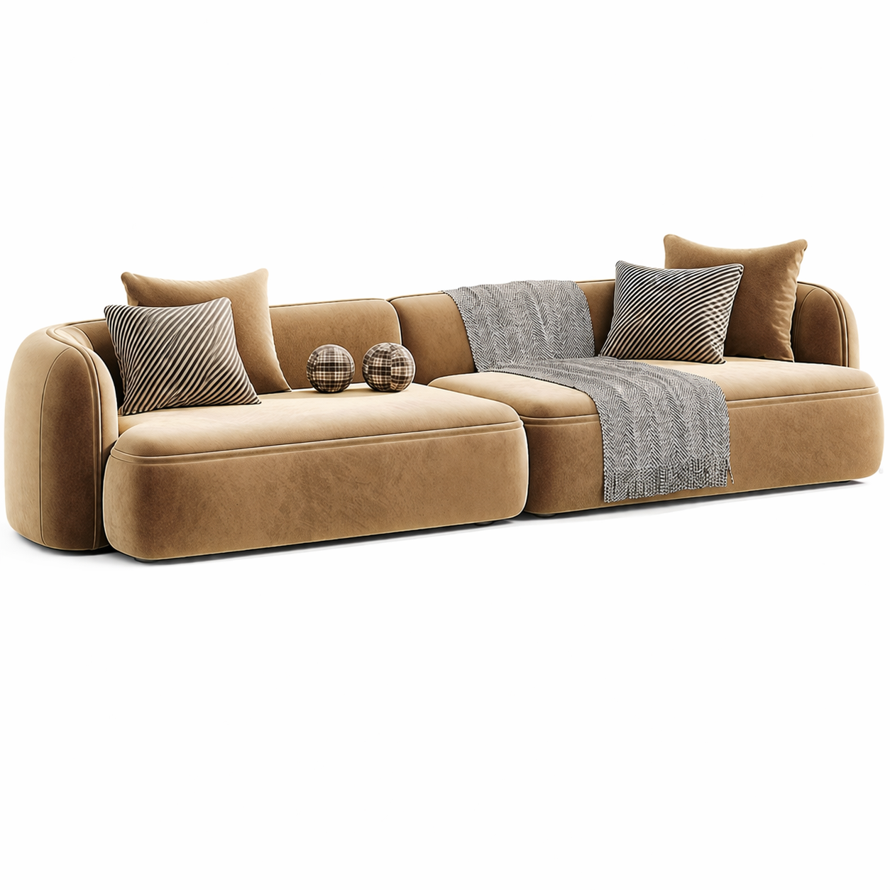 Sculpted Form Sofa by Urbana Craft studio product image highlighting its premium materials and design.