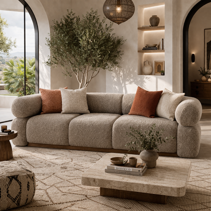 Urbana Cloud Sofa by Urbana Craft presented in a luxury designer living room.