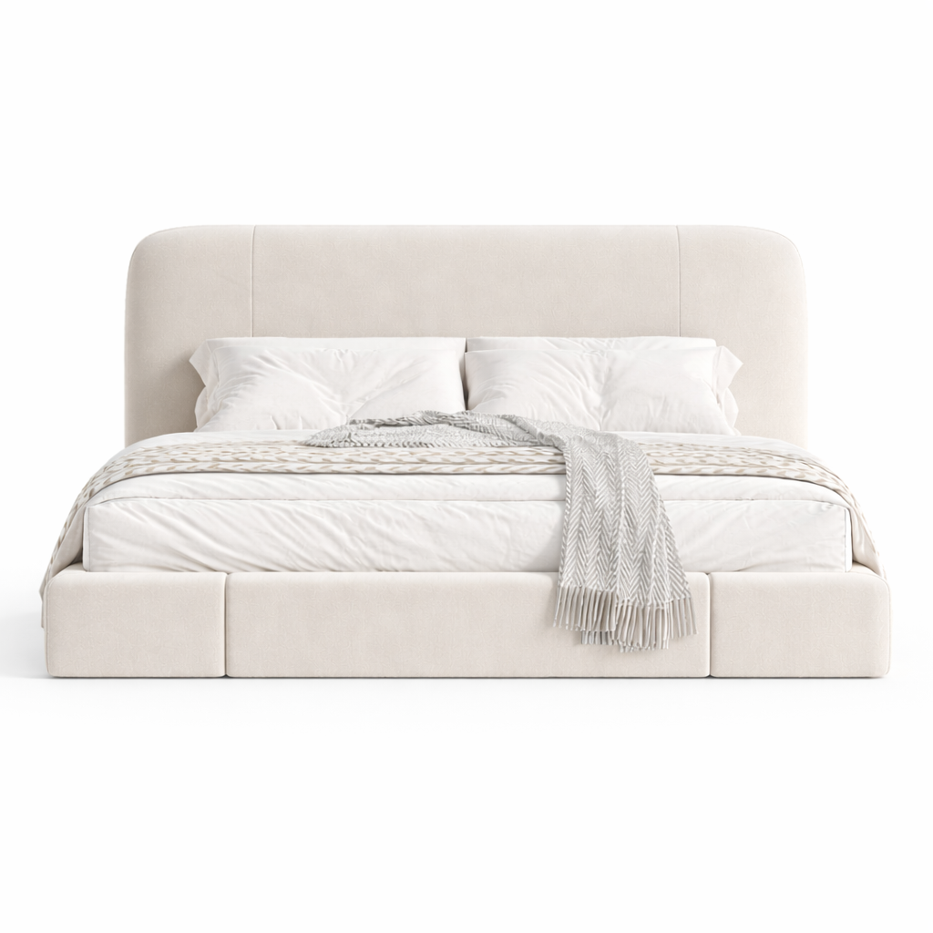 Velora Crest Bed by Urbana Craft studio product image highlighting its premium materials and design.